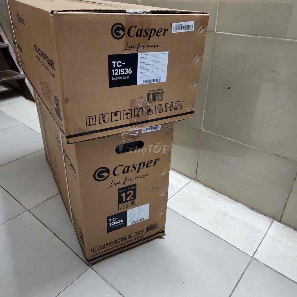 Máy lạnh Casper 12000 BTU inverter 1chiều đập hộp