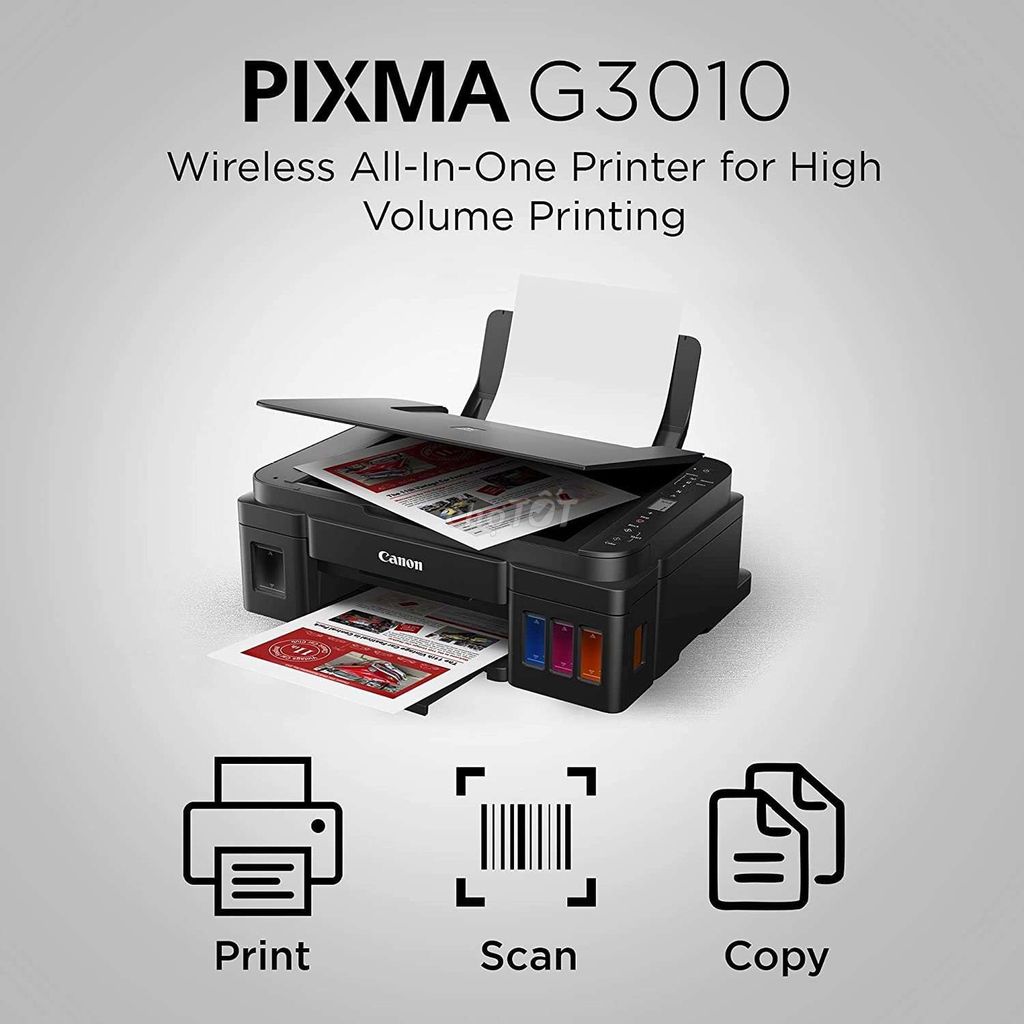 Máy in Canon PIXMA G3010 Đen. Mua bán Đồ dùng văn phòng tại Quận 1 Tp Hồ Chí Minh được đăng bởi Mojib Rahman hình 1