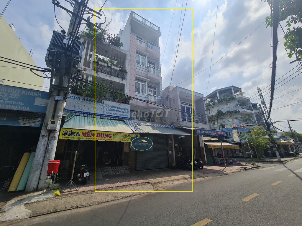 Cho thuê nhà mặt tiền Phú Thọ Hòa 62m2, 5Lầu+ST, 29Triệu -CÓ THANG MÁY