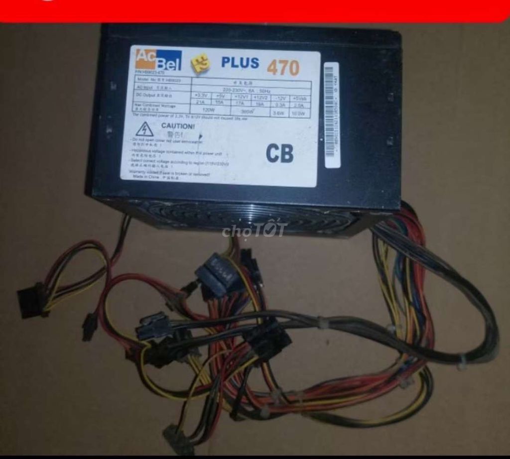 Nguồn máy tính AcBel PLUS 470W Đen. Mua bán Linh kiện (RAM, Card...) tại Quận 7 Tp Hồ Chí Minh được đăng bởi Hảo Nguyễn hình 1