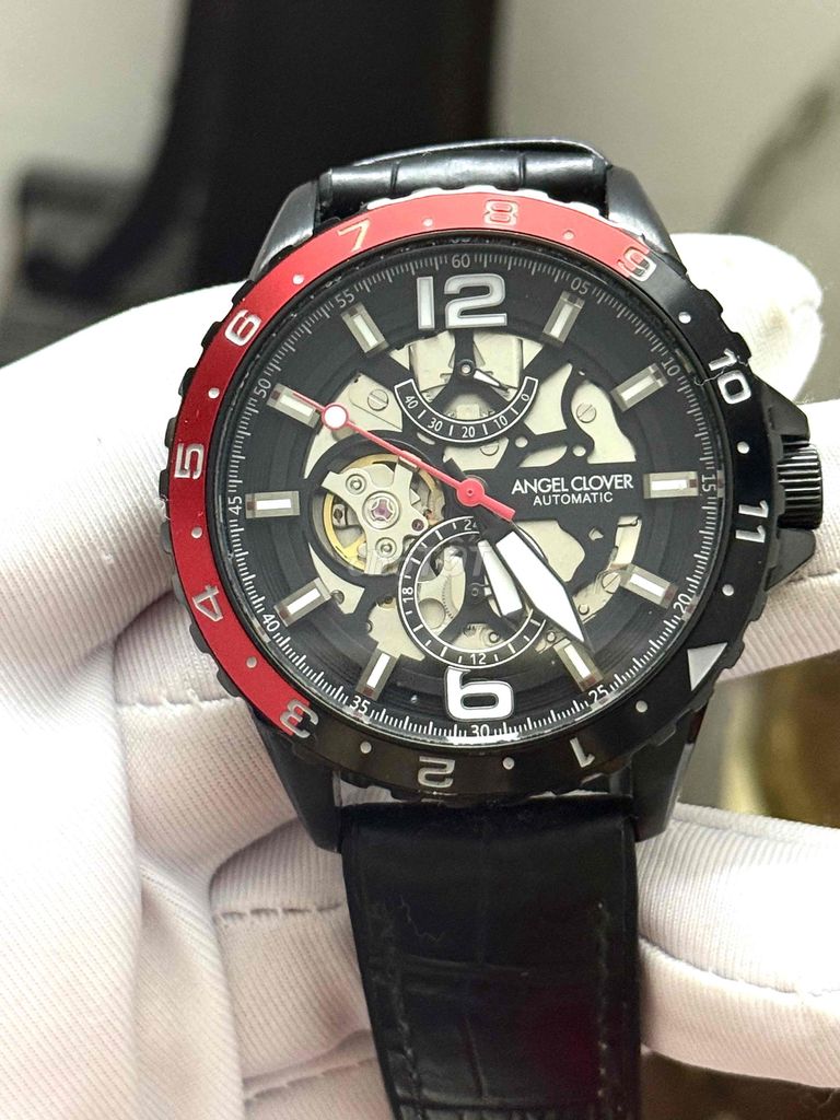 Đồng hồ Angel Clover Automatic 45mm Đen Đỏ. Mua bán Đồng hồ tại Quận Ngô Quyền Hải Phòng được đăng bởi linh hình 1