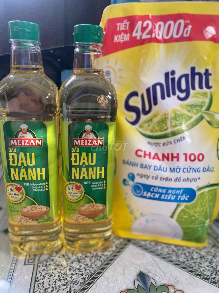 Dầu ăn Meizan Đậu nành 1L+nrc Sunlight 3,1 ký. Mua bán Đồ ăn, thực phẩm và các loại khác tại Quận 5 Tp Hồ Chí Minh được đăng bởi Hồng hình 1