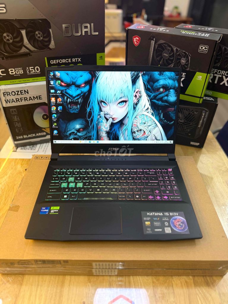 Msi Kantana B13VFK đẹp 99% I7-13620H/RTX 4060 8G. Mua bán Laptop tại Quận Ninh Kiều Cần Thơ được đăng bởi mua bán laptop Thành Võ Cần Thơ hình 1