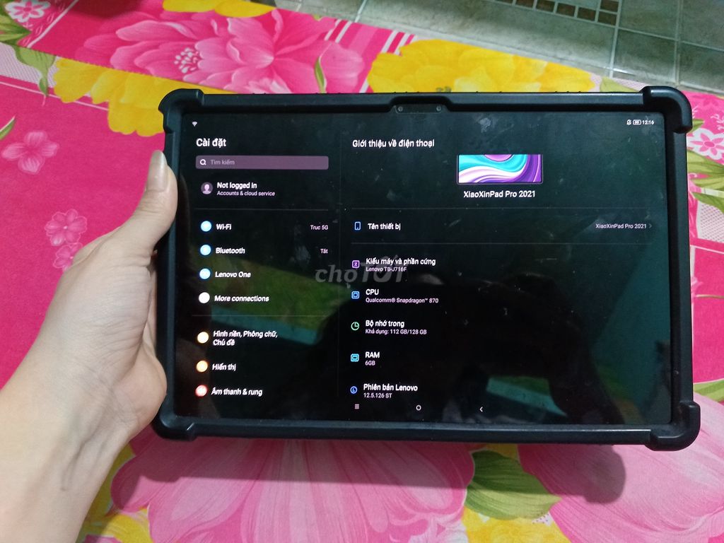 Lenovo XiaoXinPad Pro 2021 8GB/128GB. Mua bán Máy tính bảng tại Thành phố Dĩ An Bình Dương được đăng bởi Phan thị ái thơ  hình 1