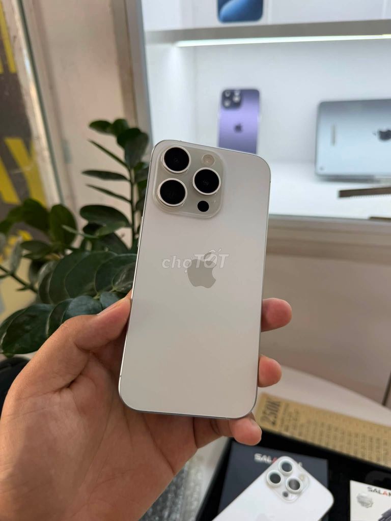 Apple iPhone 15 Pro 256GB Trắng Đã qua sử dụng. Mua bán Điện thoại tại Quận 10 Tp Hồ Chí Minh được đăng bởi Hội Đồ Điện Tử hình 1