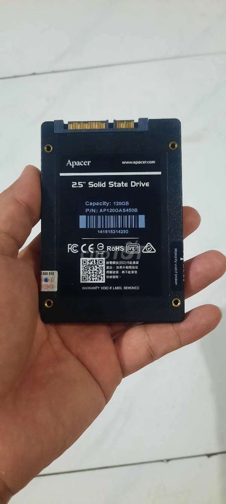 Ổ cứng ssd 120gb sức khỏe tốt, sẵn win 10 chạy ok