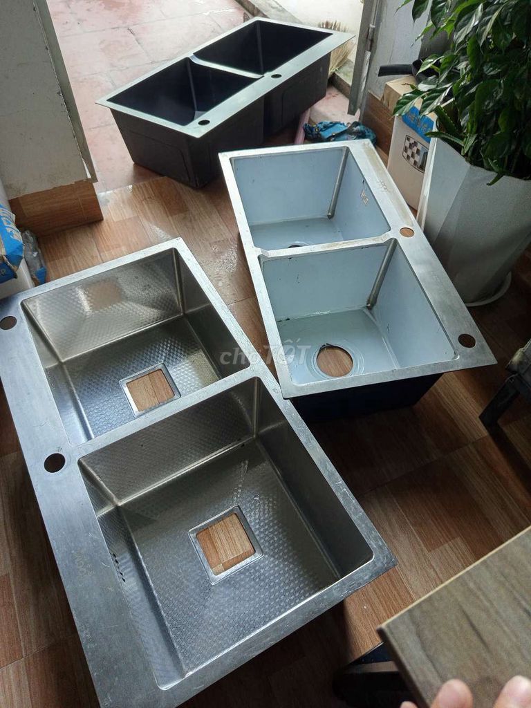Chậu rửa chén Inox Bạc Thanh lý. Mua bán Dụng cụ nhà bếp tại Quận Hà Đông Hà Nội được đăng bởi Sen Vòi giá rẻ hình 1