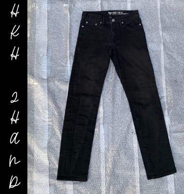 Quần jeans nam GAP màu đen thui, size 28, FREESHIP