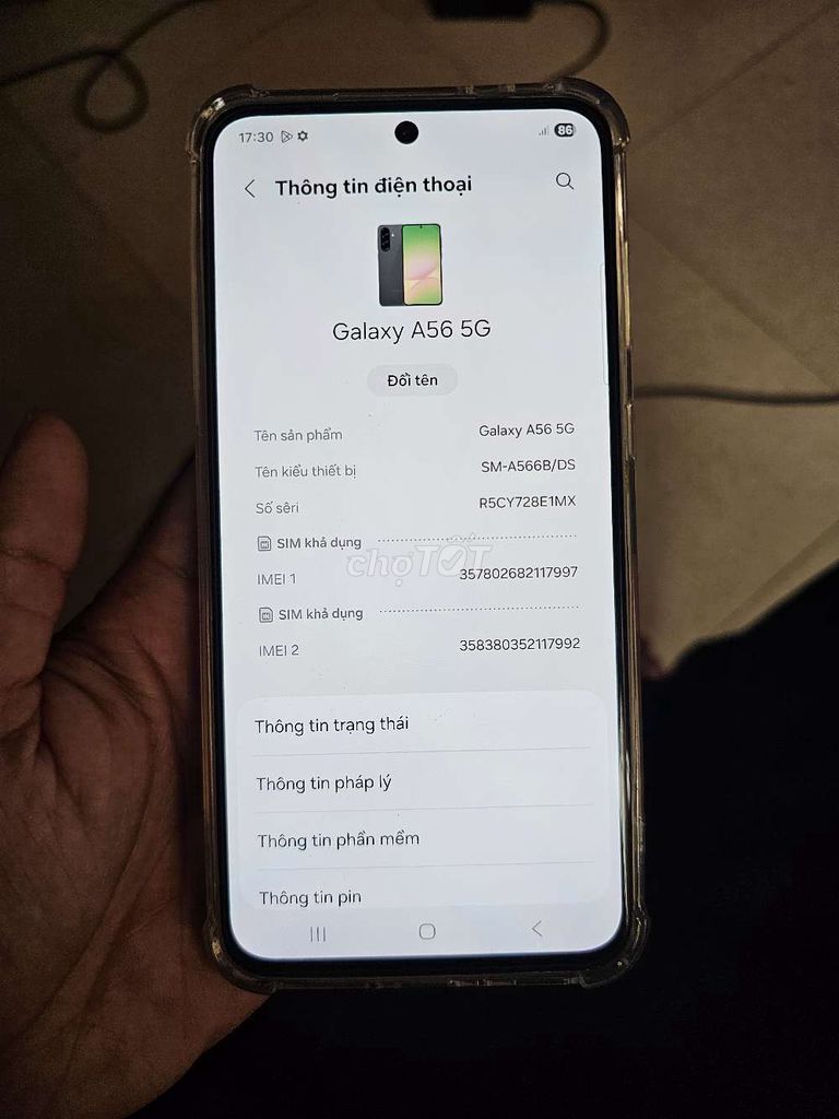 Samsung A56 5G VN 8GB/128GB Đen. Mua bán Điện thoại tại Quận Hà Đông Hà Nội được đăng bởi Doremon hình 1