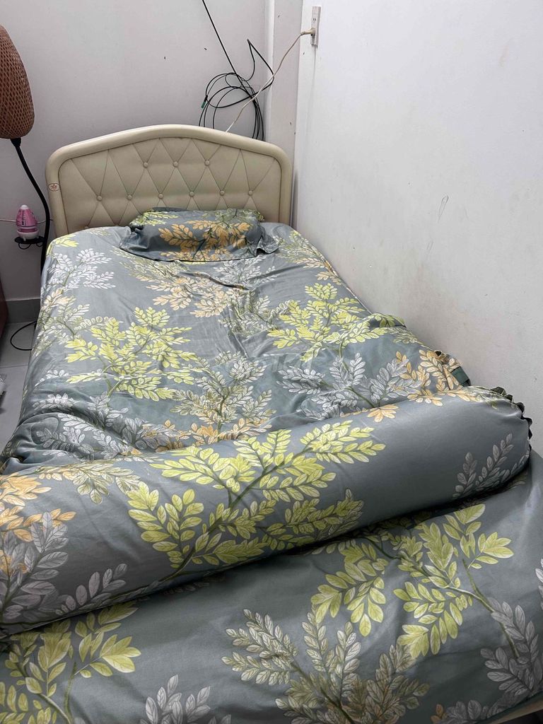 Giường ngủ Da Kem 1m2x2m Nệm. Mua bán Giường, chăn ga gối nệm tại Quận Gò Vấp Tp Hồ Chí Minh được đăng bởi dungphan hình 1