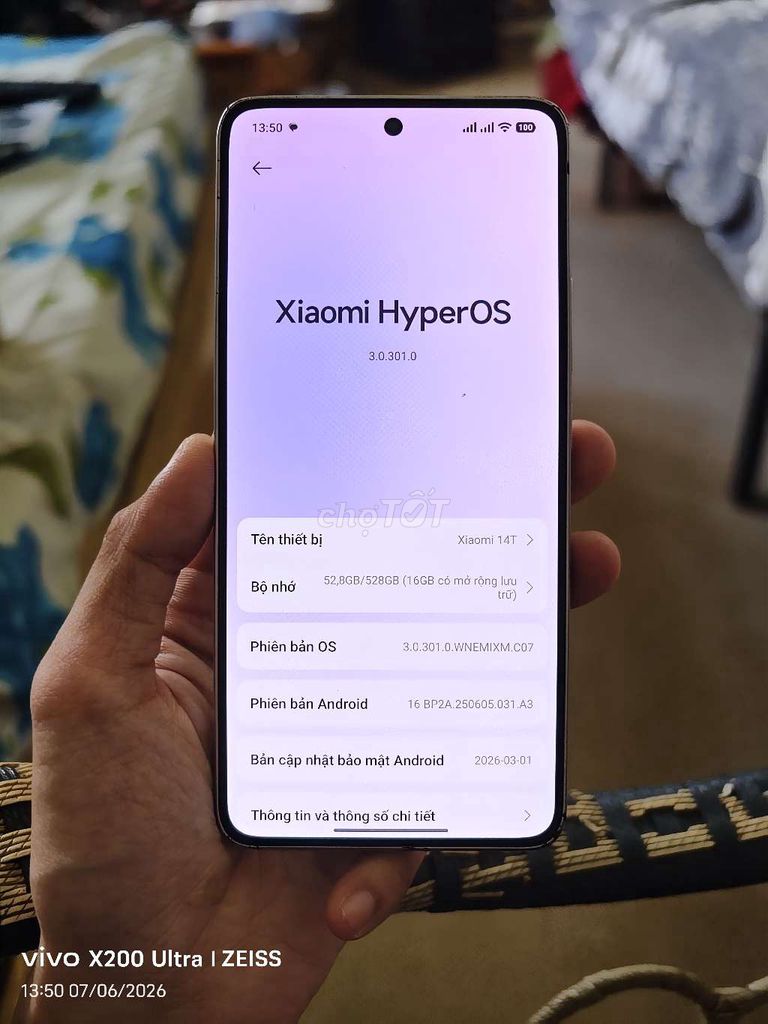 Xiaomi 14T 512GB Xám Đã sử dụng. Mua bán Điện thoại tại Thành phố Thủ Đức Tp Hồ Chí Minh được đăng bởi Phương Thanh hình 1