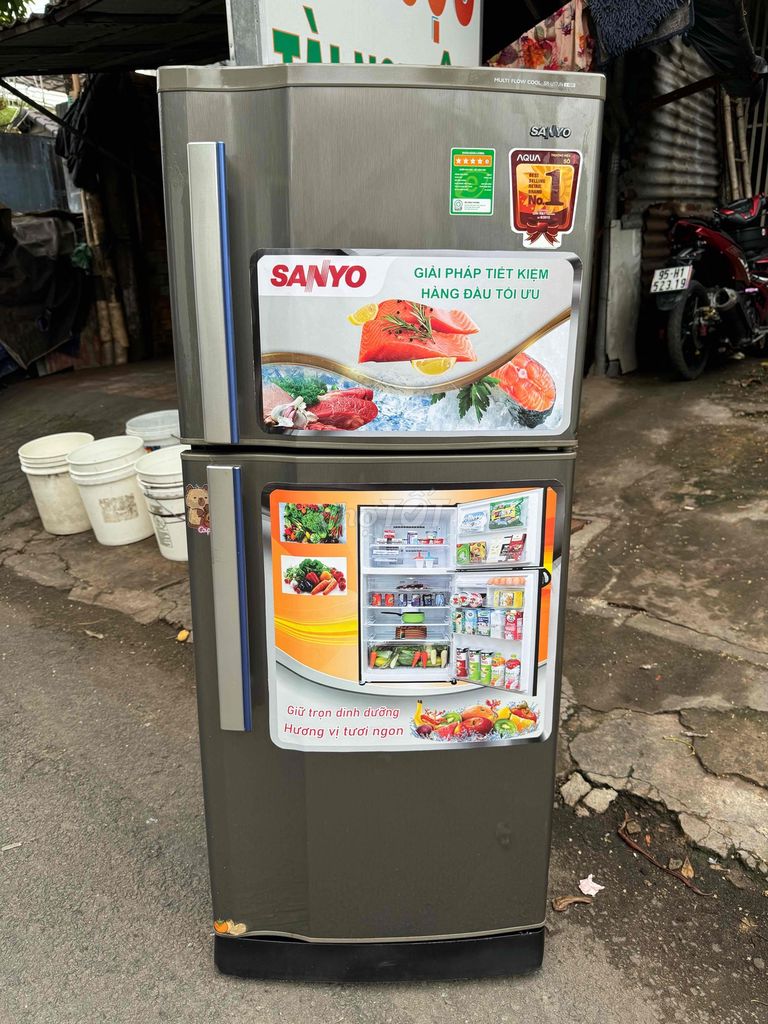 tủ lạnh sanyo 175lít tây cầm ko bám tuyết❤️