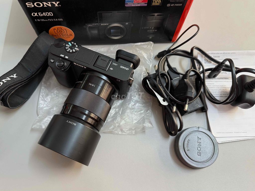 Sony A6400 + Sel 50F1.8 OSS Fullbox 99,9% 2k shot