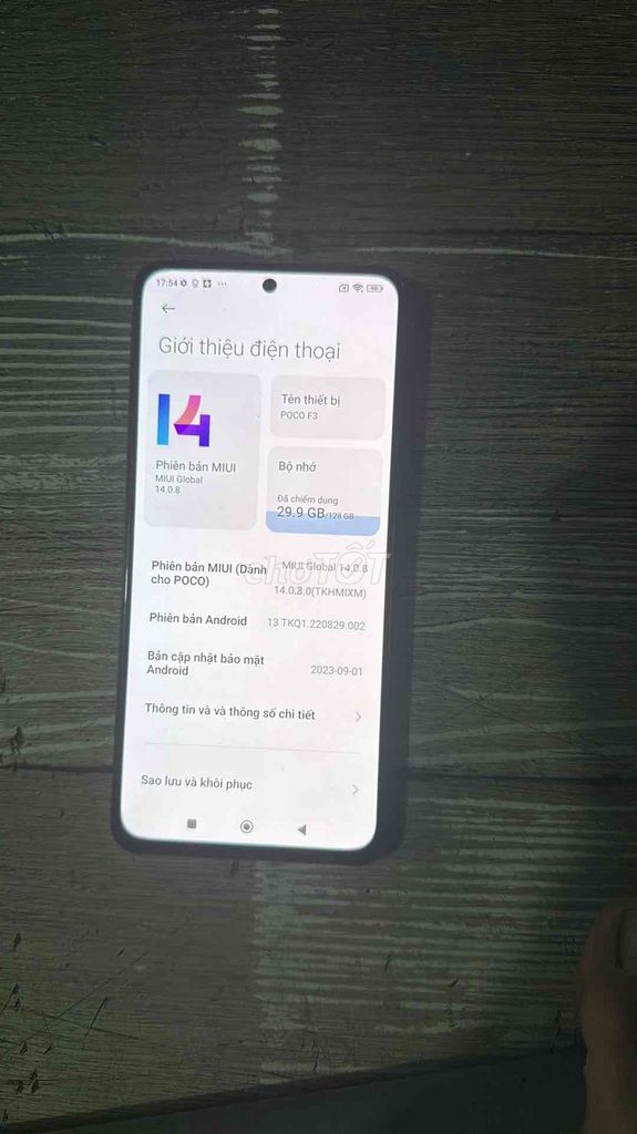 Xiaomi Poco F3 128GB 8GB Like New. Mua bán Điện thoại tại Quận 12 Tp Hồ Chí Minh được đăng bởi Dinh Mai Nuong hình 1