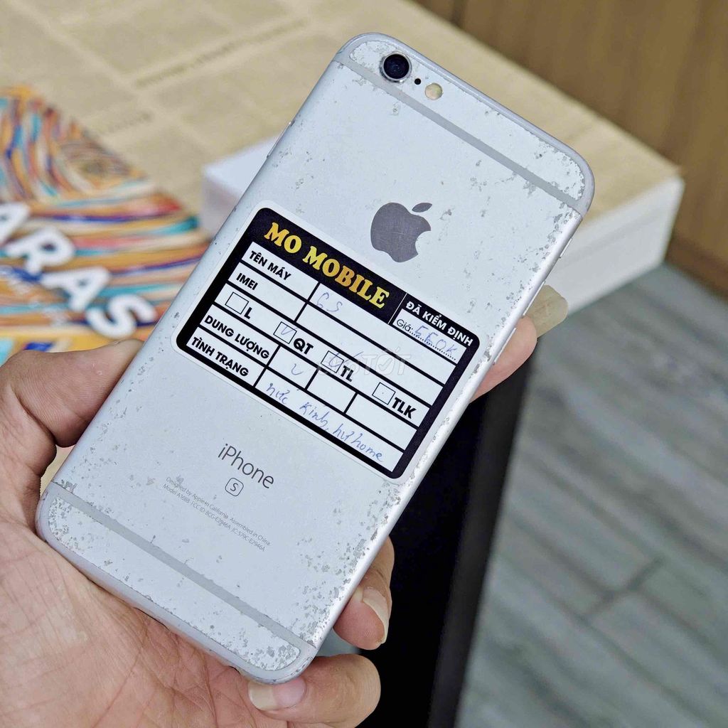 iPhone 6s Bạc Hư home, nứt kính. Mua bán Điện thoại tại Quận Ninh Kiều Cần Thơ được đăng bởi Minh Mobile hình 1