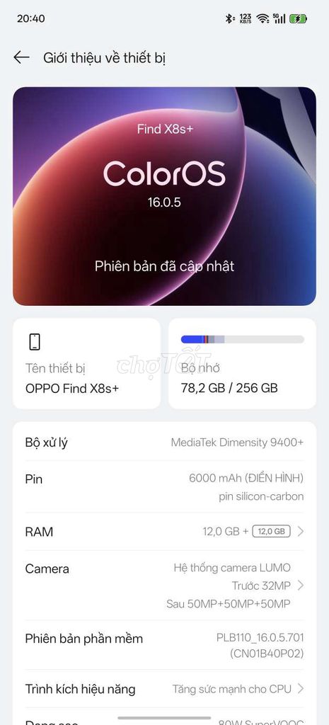 Oppo X8s Plus 256GB Trắng Như mới. Mua bán Điện thoại tại Huyện Thuỷ Nguyên Hải Phòng được đăng bởi Phương hình 1