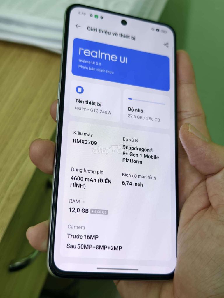 Realme GT Neo 5 Màu trắng Keng gl