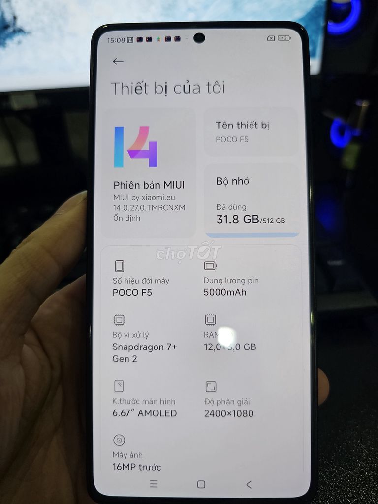 Redmi Note 12 Turbo 12/512 Bản Quốc Tế. Mua bán Điện thoại tại Quận Gò Vấp Tp Hồ Chí Minh được đăng bởi Android Gò Vấp hình 1