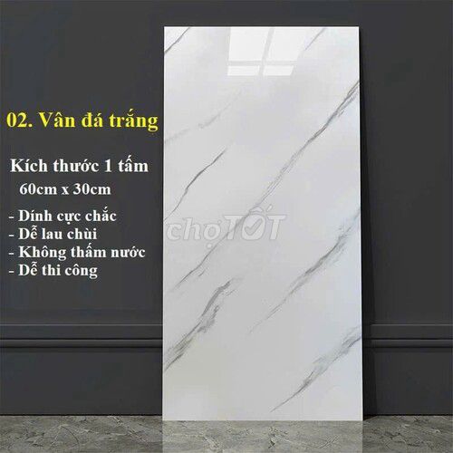 Xốp Dán Tường 3D PVC Sẵn Keo 60cm x 30cm