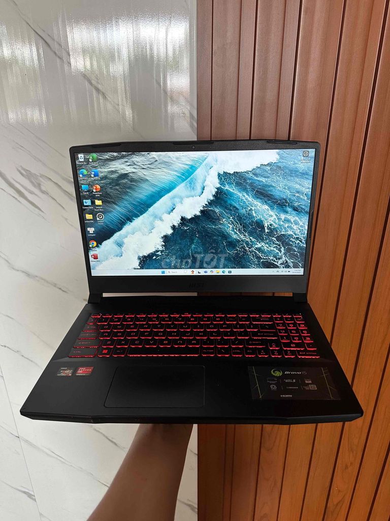 MSI Gaming Bravo 15.R5 5600H-8G-512G-AMD RX 5500M. Mua bán Laptop tại Thành phố Buôn Ma Thuột Đắk Lắk được đăng bởi Laptop Tiệm Cầm Đồ Nguyễn Phương hình 1