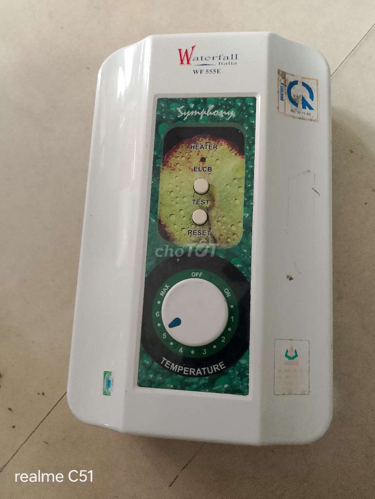 Máy tắm nước nóng Waterfall WF 555E. Mua bán Thiết bị vệ sinh, nhà tắm tại Quận Cái Răng Cần Thơ được đăng bởi Truongbakhan hình 1