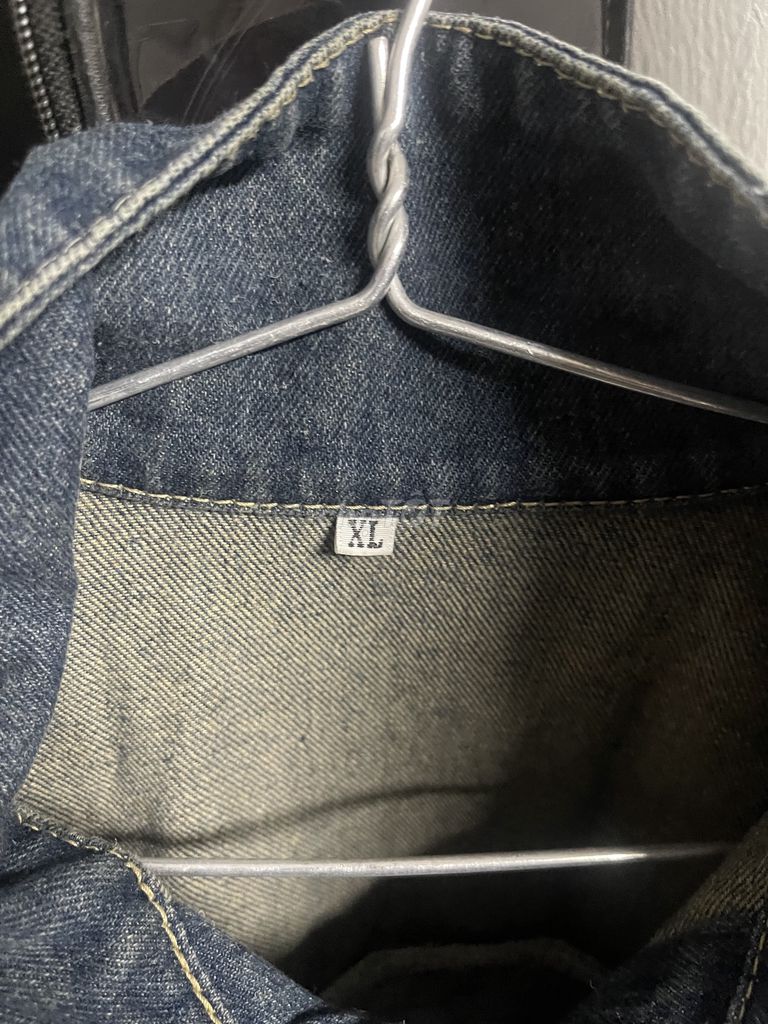 Áo khoác jeans nam núc cài Unisex