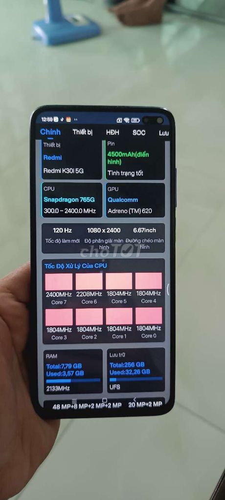 Xiaomi Redmi K30i 5G Xanh 8/256GB. Mua bán Điện thoại tại Huyện Vĩnh Lợi Bạc Liêu được đăng bởi tam hình 1