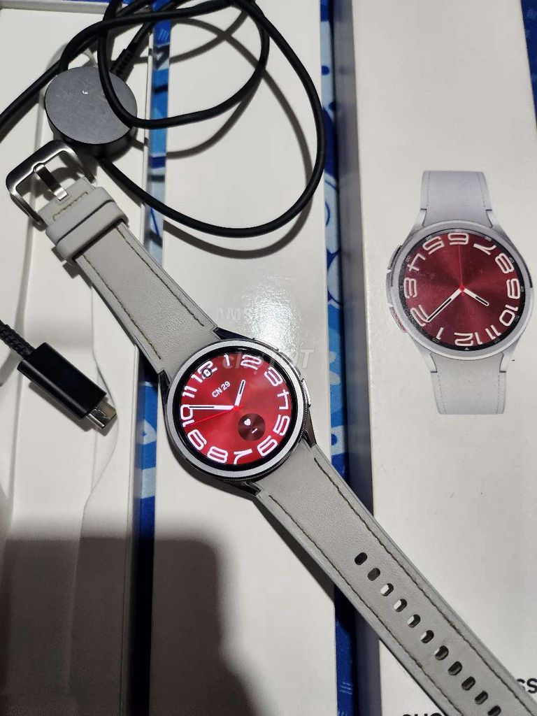 Samsung Watch 6 Classic Trắng. Mua bán Thiết bị đeo thông minh tại Quận Tân Phú Tp Hồ Chí Minh được đăng bởi mai dang hình 1