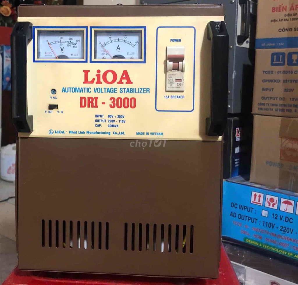Ổn áp Lioa DRI-3000VA(3kva-90V) dây đồng 100%. Mua bán Đồ chuyên dụng, Giống nuôi trồng tại Quận 12 Tp Hồ Chí Minh được đăng bởi phuc huyen  hình 1