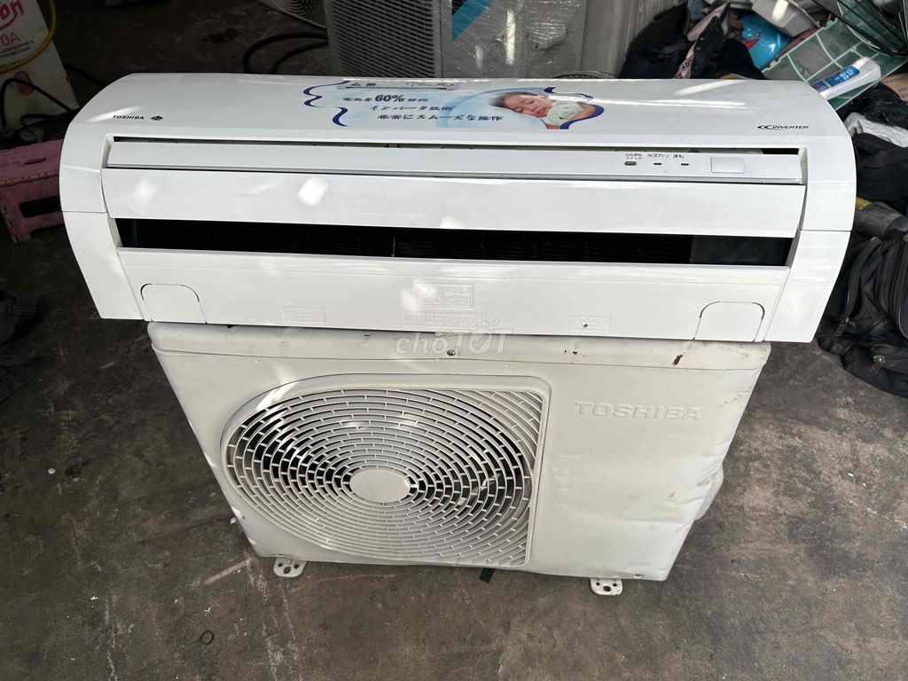 Xả máy lạnh Tosshiba 1.0hp inverter Nhật zin!