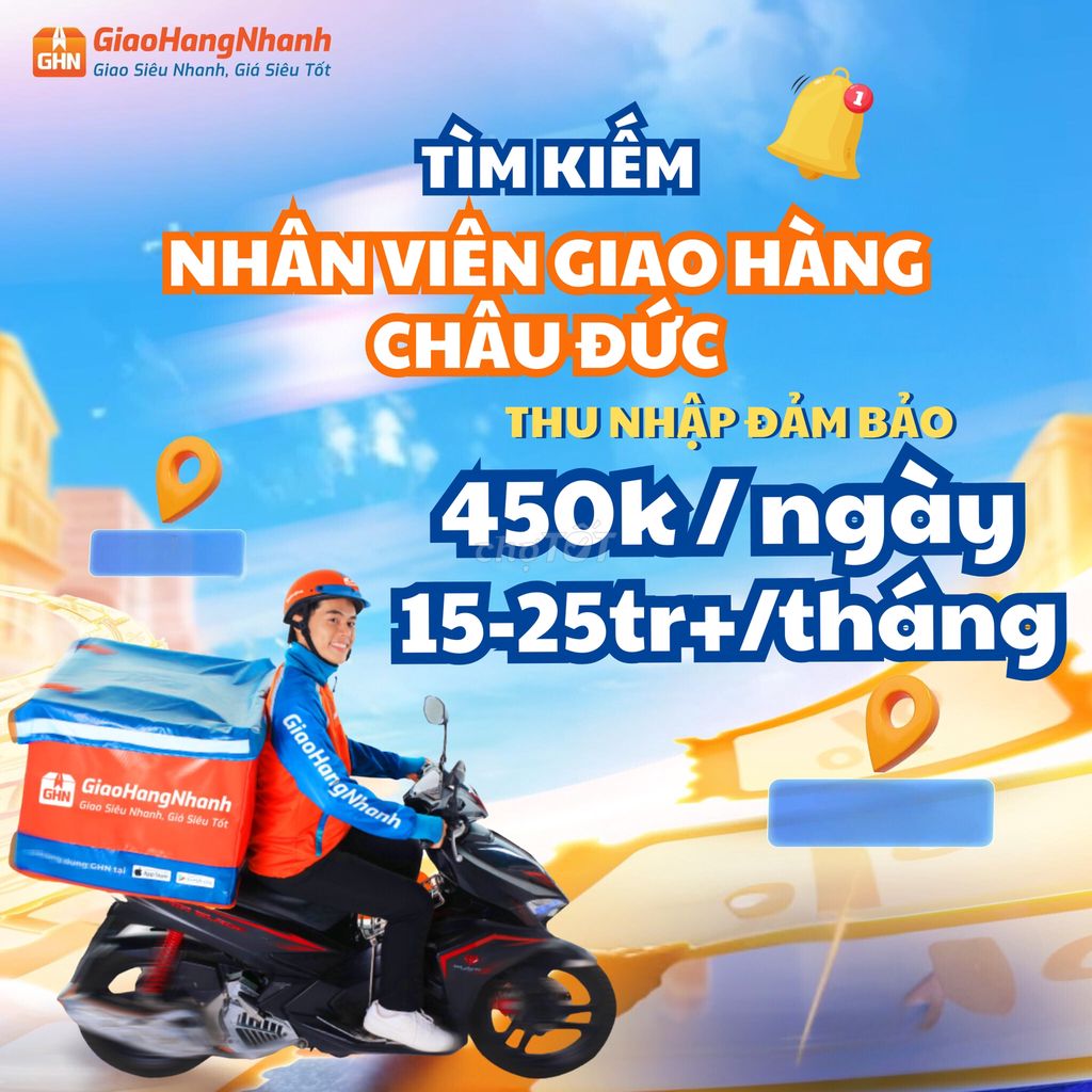 CHÂU ĐỨC TUYỂN SHIPPER 450K/NGÀY