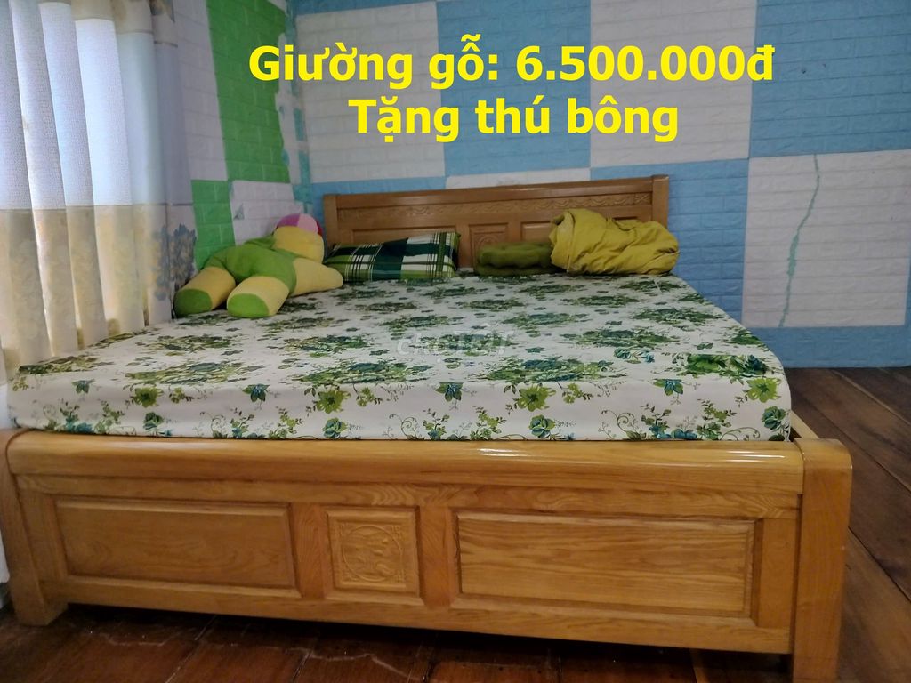 Giường ngủ Gỗ tự nhiên Vân gỗ tự nhiên. Mua bán Giường, chăn ga gối nệm tại Thị xã Ninh Hòa Khánh Hòa được đăng bởi CÔNG TY TNHH THƯƠNG MẠI DỊCH VỤ NEXSOLAR hình 1