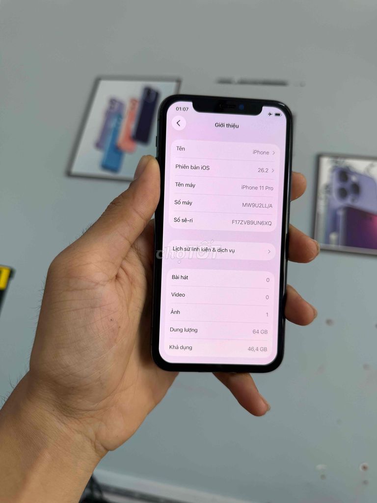 Apple iPhone 11 Pro 64GB Xám Đã sử dụng. Mua bán Điện thoại tại Huyện Châu Thành Đồng Tháp được đăng bởi Điện Thoại Giá Tốt hình 1