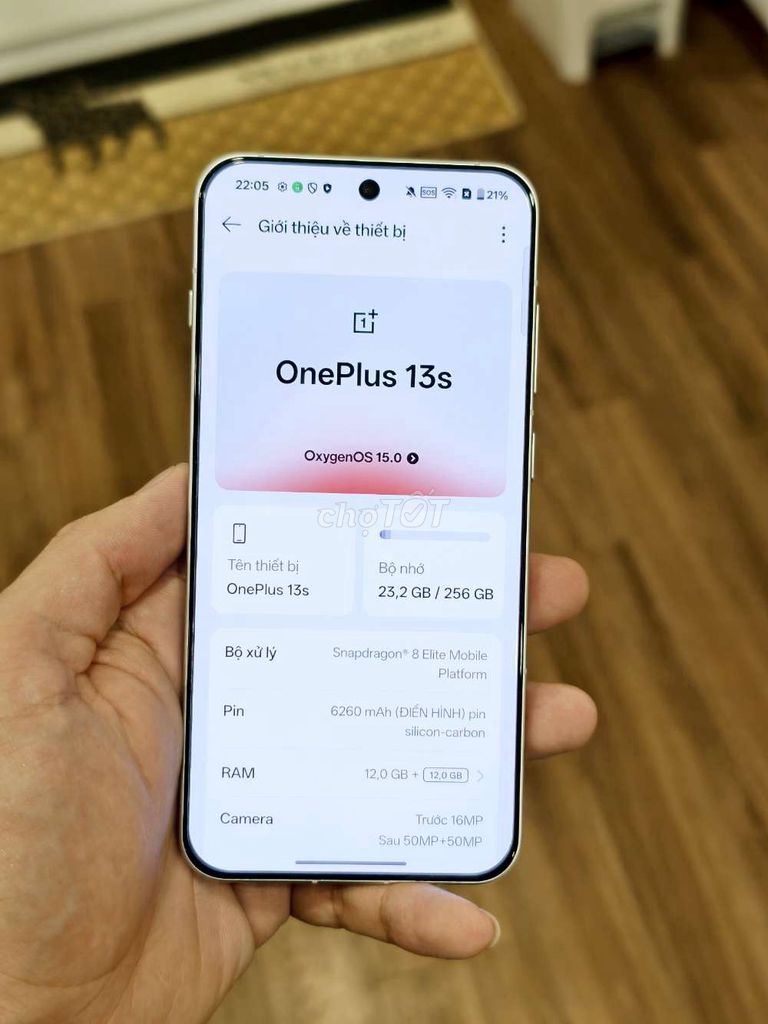 O.Plus 13T 12.256 Bạc fullbox keng pin100 rom q.tế. Mua bán Điện thoại tại Quận Long Biên Hà Nội được đăng bởi Hoan Nguyễn hình 1