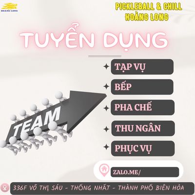 CÔNG TY CP HOÀNG LONG SPORT - PICKLEBALL & CHILL 