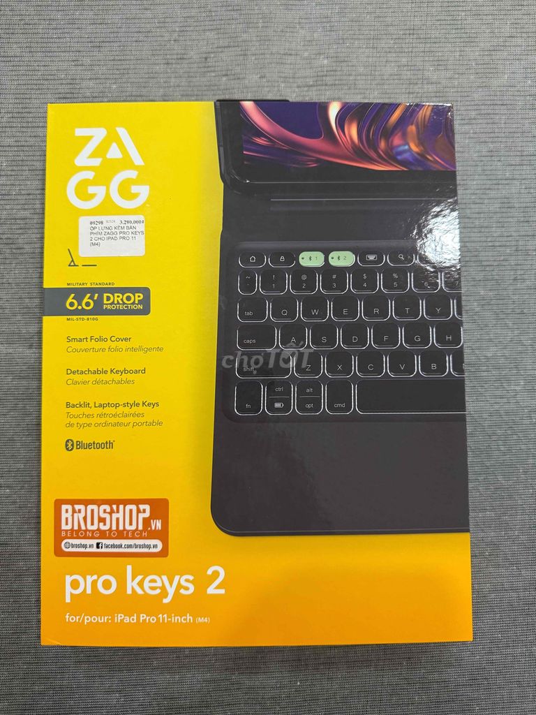 Ốp Lưng Kèm Bàn Phím ZAGG PRO KEYS 2 ChO iPAD M4