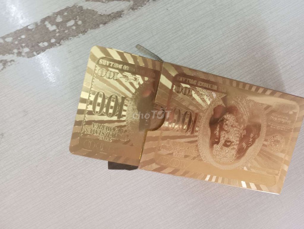 Bộ Pài tây mạ vàng nguyên khối 9999