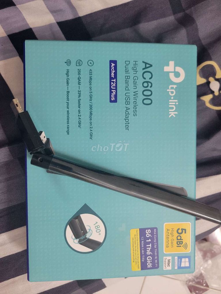 Bộ chuyển đổi Wi-Fi TP-Link Archer T2U Plus. Mua bán Phụ kiện (Màn hình, Chuột...) tại Quận Hai Bà Trưng Hà Nội được đăng bởi Tee hình 1