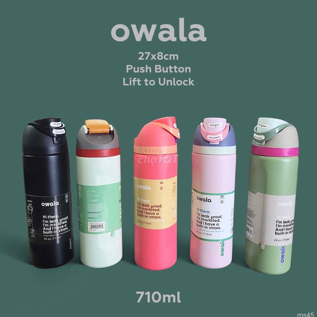 Bình giữ nhiệt Owala 710ml. Mua bán Dụng cụ nhà bếp tại Thành phố Rạch Giá Kiên Giang được đăng bởi Đức Bảo Trần hình 1