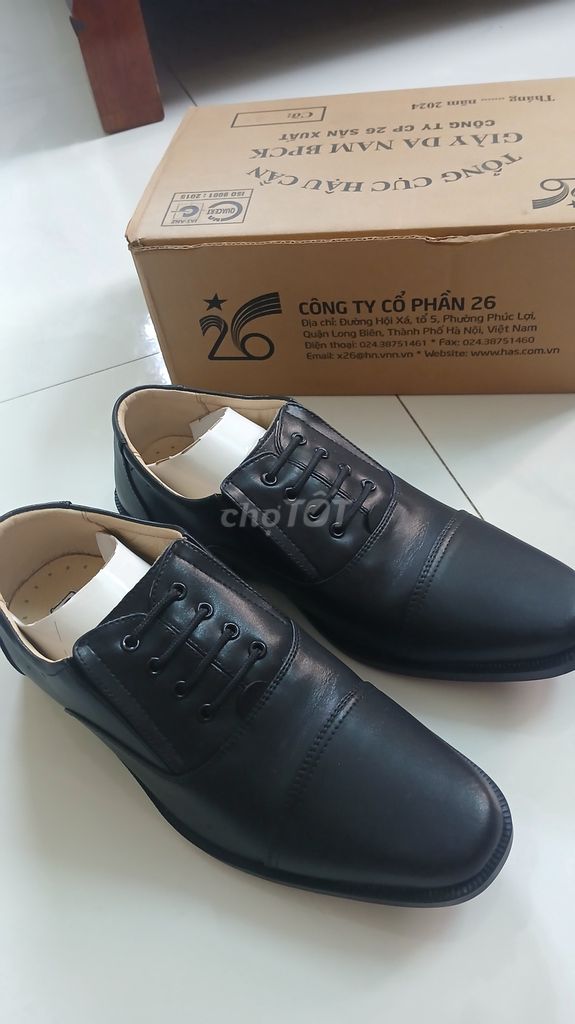 Giày da Nam Công ty CP 26 Đen size 41. Mua bán Giày dép tại Quận 12 Tp Hồ Chí Minh được đăng bởi Dũng hình 1