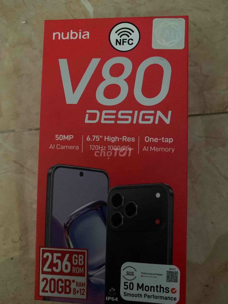 Nubia V80 Design 256GB Đen. Mua bán Điện thoại tại Quận 8 Tp Hồ Chí Minh được đăng bởi Huỳnh Khang hình 1