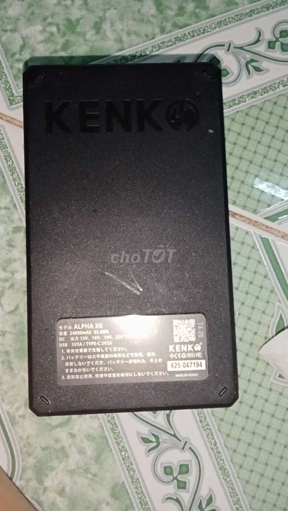 Pin sạc dự phòng KENKO ALPHA X6 24000mAh Đen. Mua bán Phụ kiện (Màn hình, Chuột...) tại Huyện Gia Lộc Hải Dương được đăng bởi Khải Anh Trần hình 1