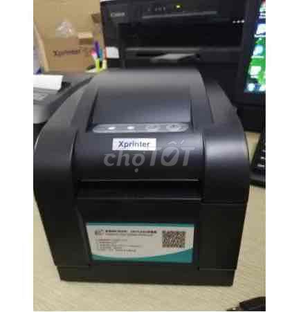 máy in tem trà sữa,mã vạch Xprinter XP 350B