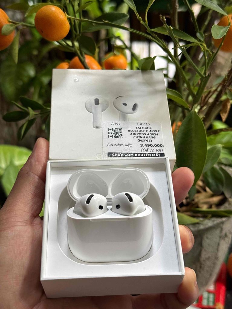 Tai nghe AirPods 4 Chính Hãng VNA Likenew. Mua bán Tivi, Âm thanh tại Quận Sơn Trà Đà Nẵng được đăng bởi Anh Apple Chính Hãng hình 1