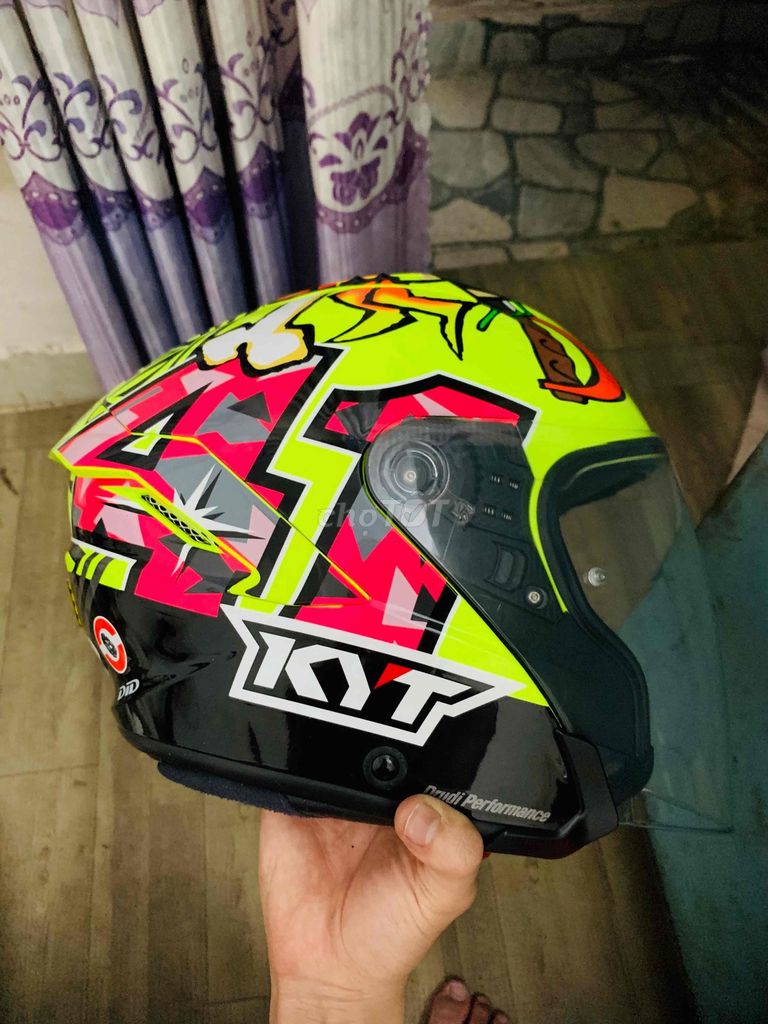 3/4 KYT NFJ Espargaro Misano (Hải Tặc) keng size X