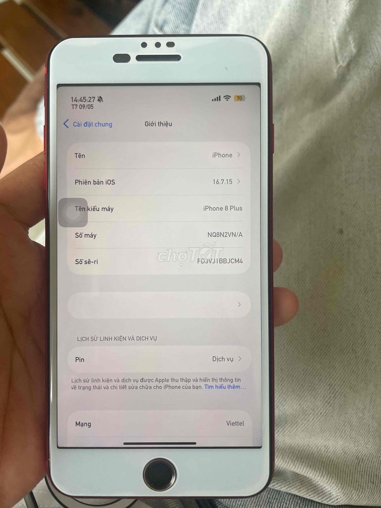 Apple iPhone 8 Plus 64GB Đỏ. Mua bán Điện thoại tại Thị xã Mỹ Hào Hưng Yên được đăng bởi Nguyễn Tú hình 1