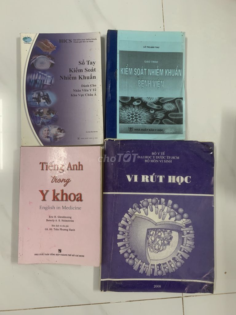 Combo sách chuyên ngành Kiểm soát nhiễm khuẩn