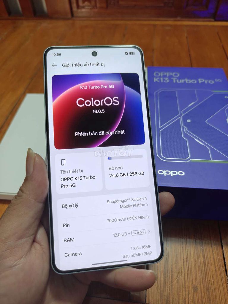 Oppo K13 Turbo Pro 5G 256GB Bạc. Mua bán Điện thoại tại Thành phố Nam Định Nam Định được đăng bởi Thiên Trường mobile hình 1