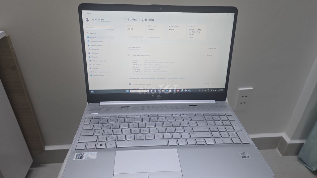 HP 15-dw0xxx i3 4GB/256GB SSD. Mua bán Laptop tại Quận Bình Thạnh Tp Hồ Chí Minh được đăng bởi ngọc anh hình 1