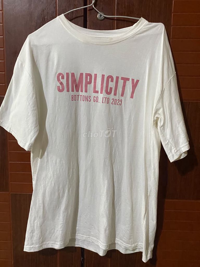 Áo phông Unisex Thoáng mát size L Trắng. Mua bán Quần áo tại Huyện Phú Riềng Bình Phước được đăng bởi Kim Ánh hình 1